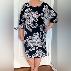 Plus size print day dress